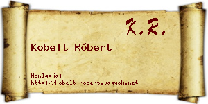 Kobelt Róbert névjegykártya