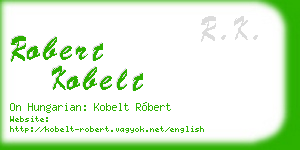 robert kobelt business card