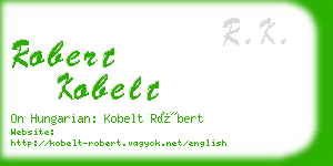 robert kobelt business card